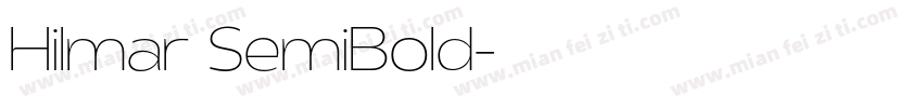 Hilmar SemiBold字体转换